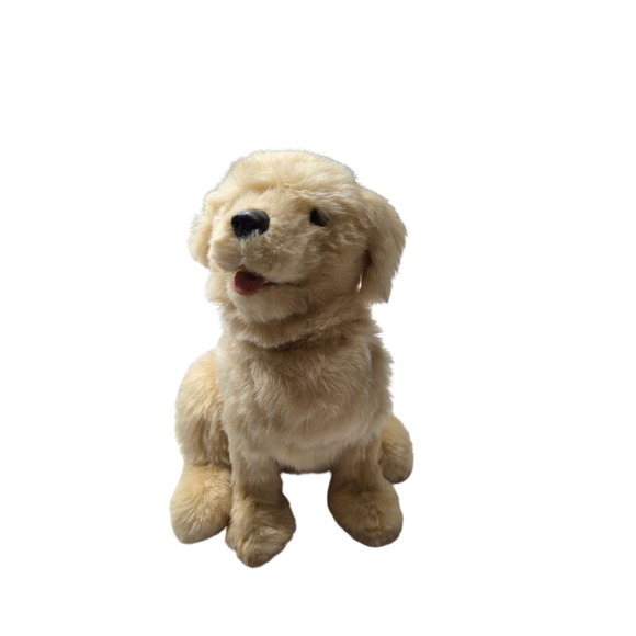Realistic Golden Retriever Puppy Stuffed Animal Plush Dog Lifelike - Picture 3 of 11
